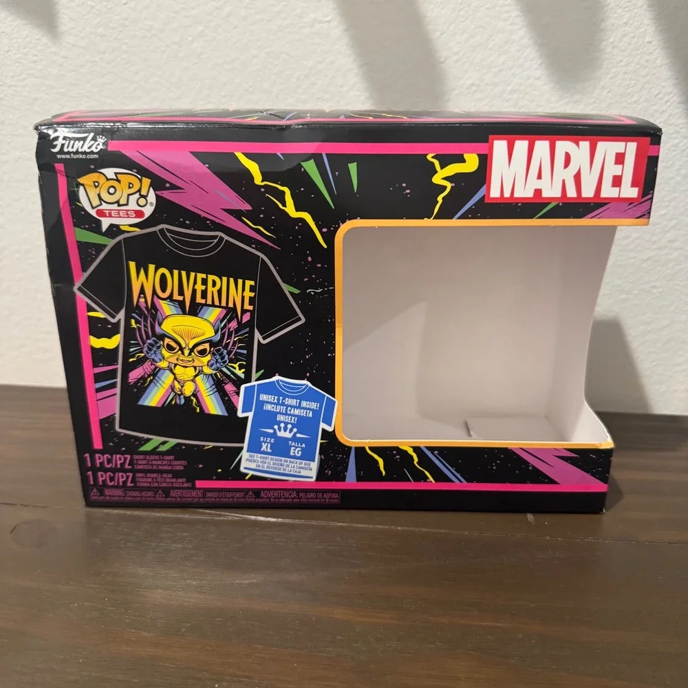 Funko Marvel Wolverine Blacklight Pop & Tee Empty Replacement Box XL Good
